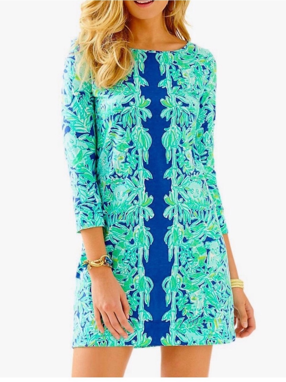 Lilly Pulitzer Marlowe Mini Dress Koala Print 100% Cotton Whimsical Women’s S